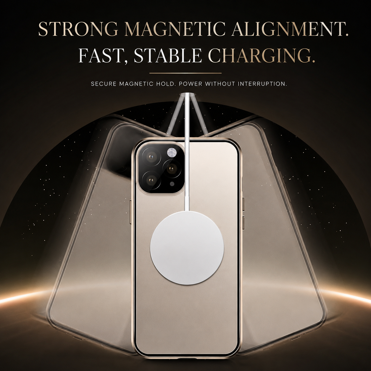 Premium iPhone Case MagSafe Compatible Double-Sided Glass Cover Metal Frame 360° Protection