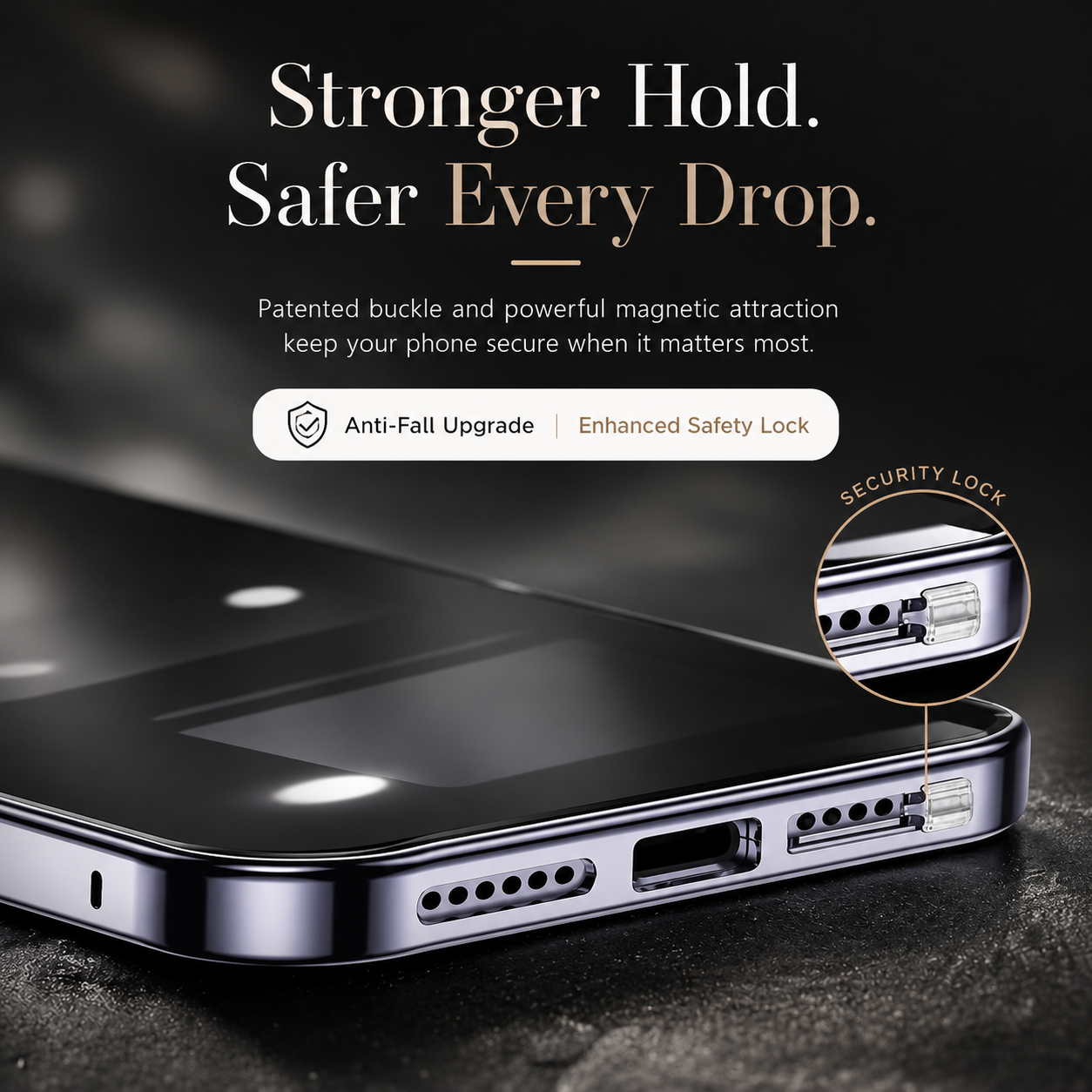 Premium iPhone Case MagSafe Compatible Double-Sided Tempered Glass Cover Metal Frame Full Protection