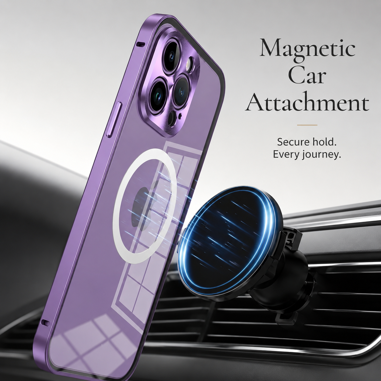 Premium iPhone Case MagSafe Compatible Double-Sided Tempered Glass Cover Metal Frame Ultra Thin Protection
