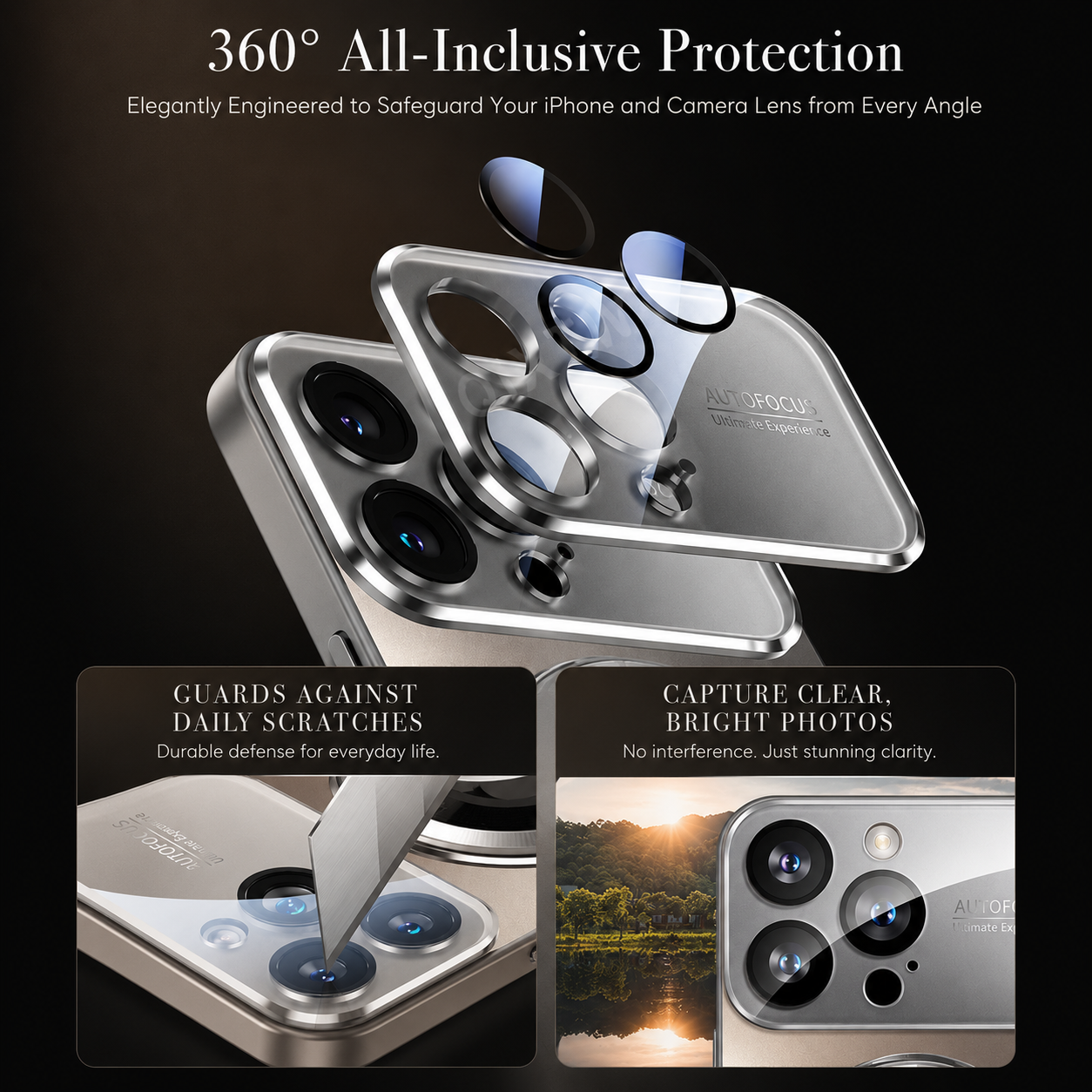 Premium iPhone Case MagSafe Compatible Electroplated Glass Magnetic Shockproof Cover Camera Lens Protection Slim Reflective Hard Back