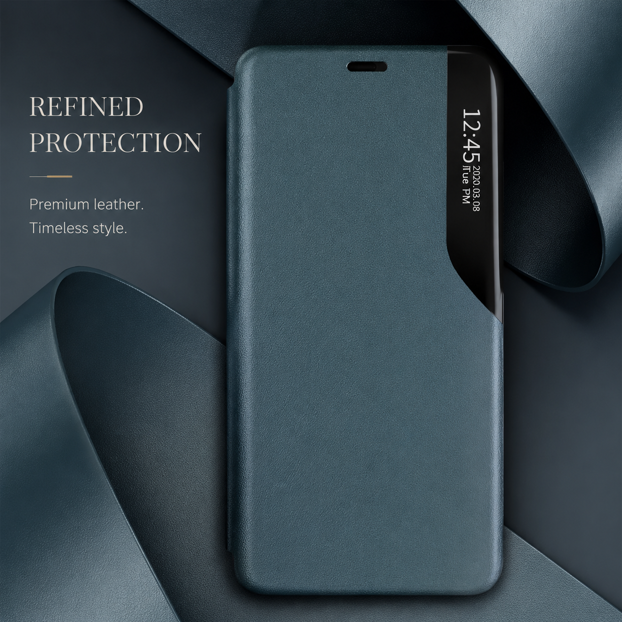 Premium iPhone Case MagSafe Compatible Flip Wallet Cover PU Leather Card Holder Kickstand Full Protection