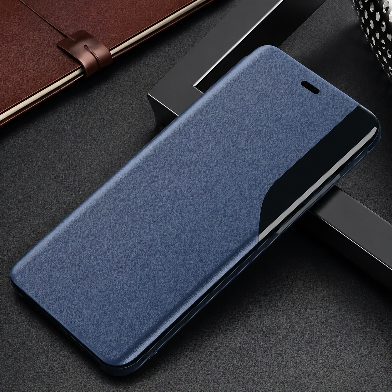 Premium iPhone Case MagSafe Compatible Flip Wallet Cover PU Leather Card Holder Kickstand Full Protection
