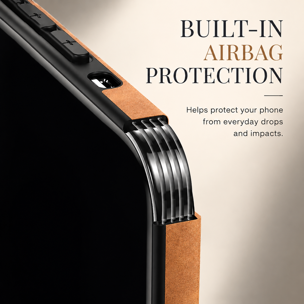 Premium iPhone Case MagSafe Compatible Genuine Leather Cover Camera Protection Slim Design