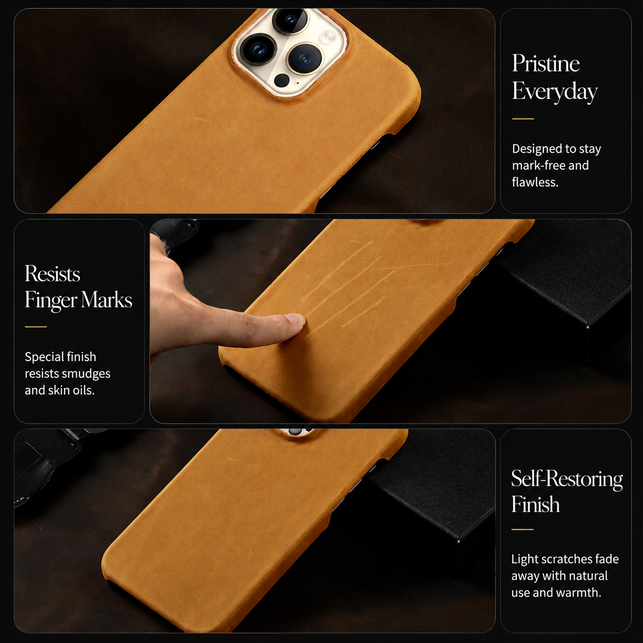 Premium iPhone Case MagSafe Compatible Genuine Leather Cover Carry Strap Shockproof Slim Protection