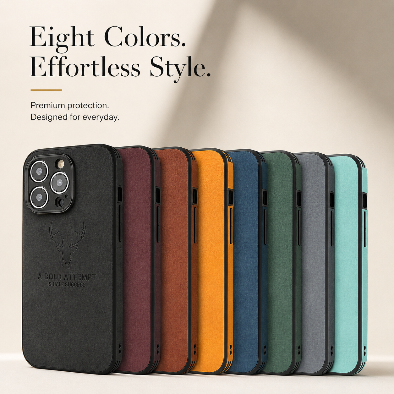 Premium iPhone Case MagSafe Compatible Genuine Leather Vintage Texture Cover Slim Protection