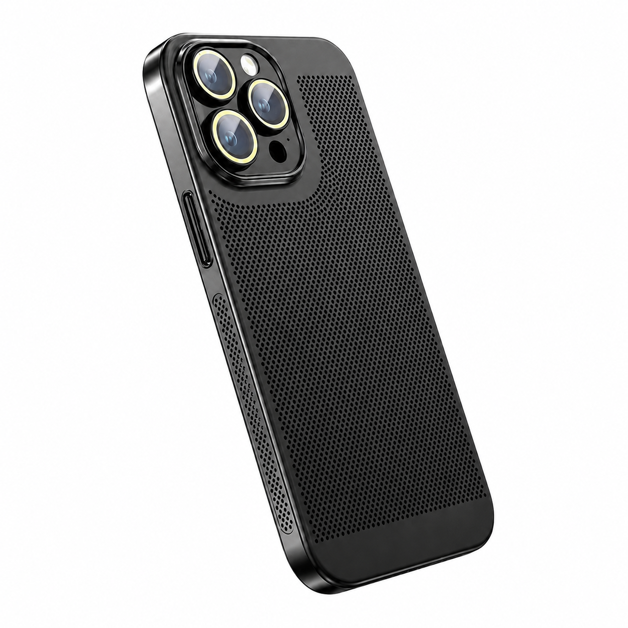 Premium iPhone Case MagSafe Compatible Honeycomb Texture Cover Heat Dissipation Shockproof Protection