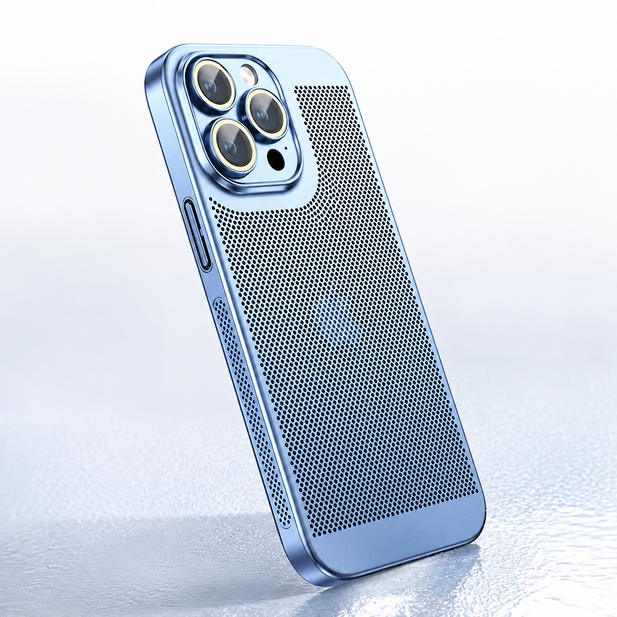 Premium iPhone Case MagSafe Compatible Honeycomb Texture Cover Heat Dissipation Shockproof Protection