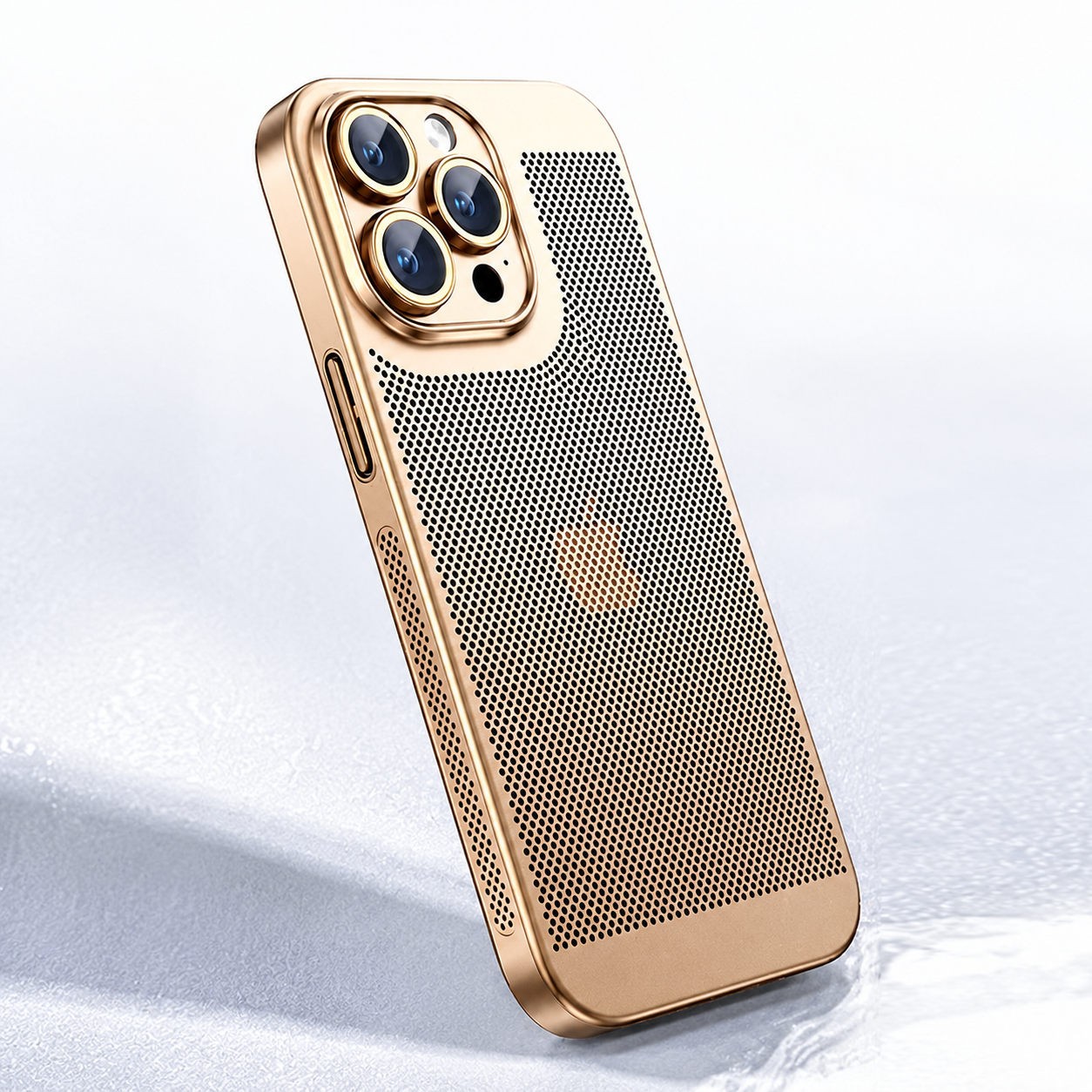 Premium iPhone Case MagSafe Compatible Honeycomb Texture Cover Heat Dissipation Shockproof Protection