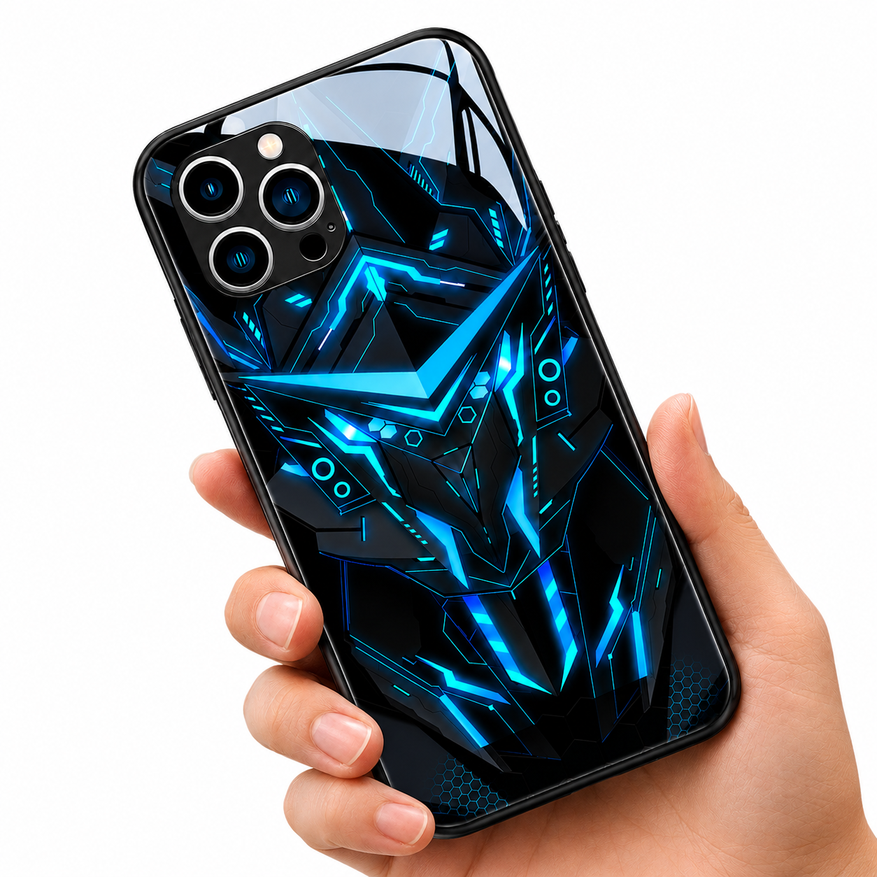 Premium iPhone Case MagSafe Compatible LED Notification Light Cover Mecha Shockproof Protection