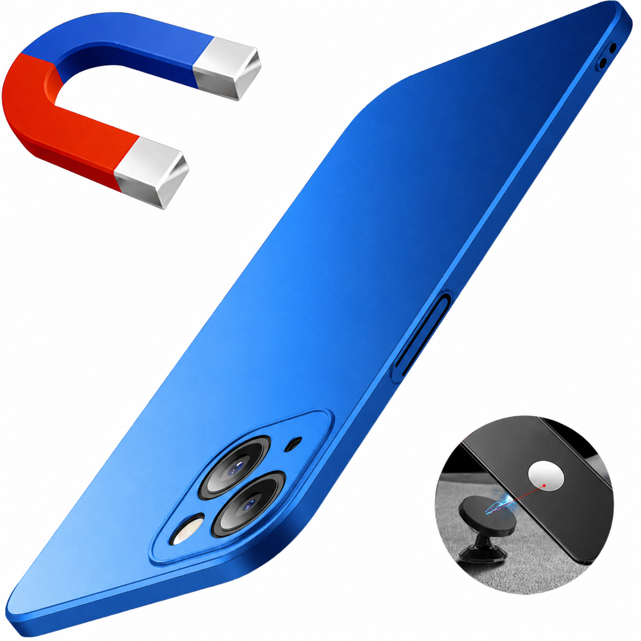 Premium iPhone Case MagSafe Compatible Magnetic Car Mount Cover Ultra Thin Protection