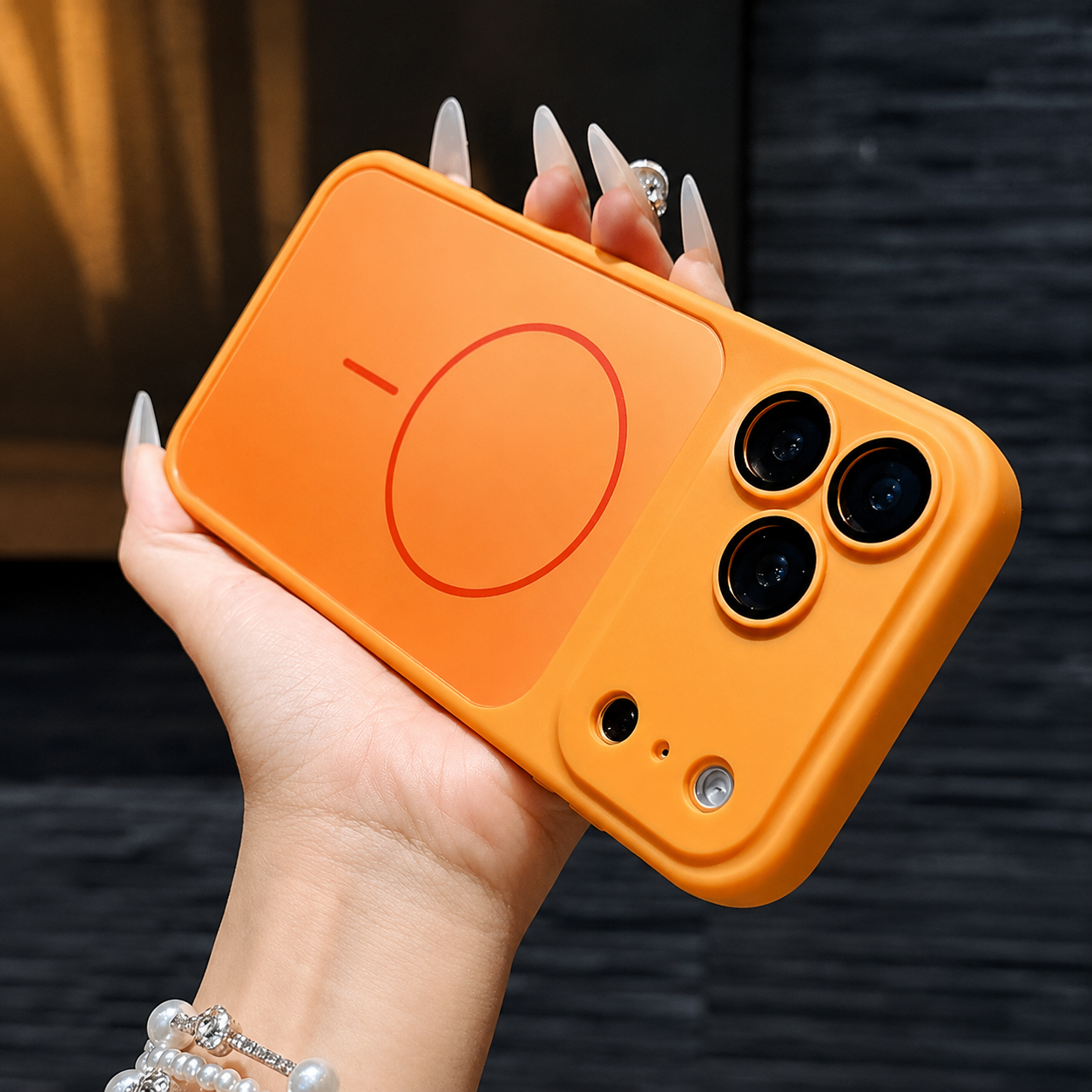 Premium iPhone Case MagSafe Compatible Matte Protective Cover Shockproof PC Back Glass Camera Lens Protection