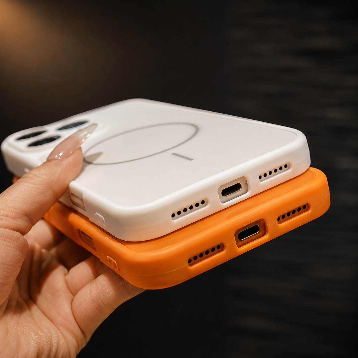 Premium iPhone Case MagSafe Compatible Matte Protective Cover Shockproof PC Back Glass Camera Lens Protection