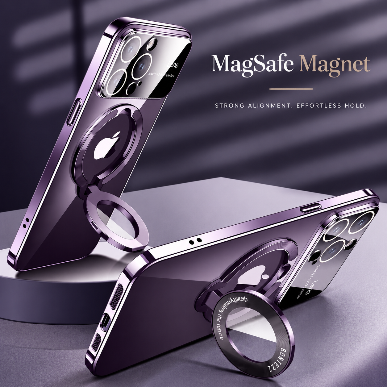 Premium iPhone Case MagSafe Compatible Matte Ring Stand Cover Shockproof Ultra Thin Protection