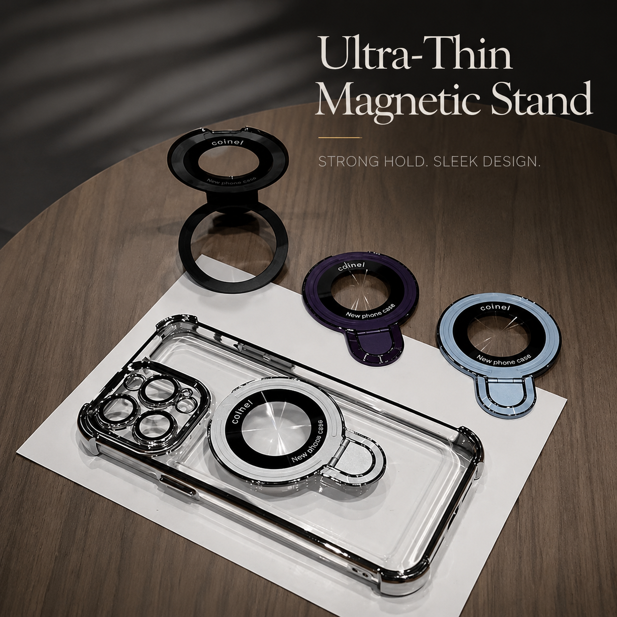 Premium iPhone Case MagSafe Compatible Matte Ring Stand Cover Shockproof Ultra Thin Protection