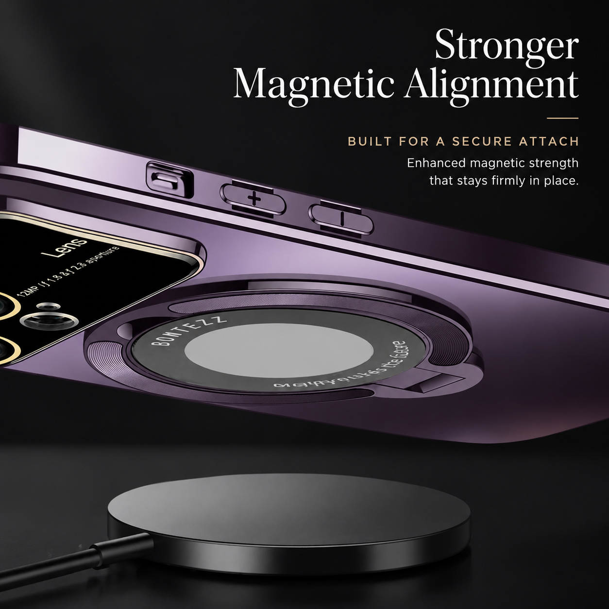 Premium iPhone Case MagSafe Compatible Matte Ring Stand Cover Shockproof Ultra Thin Protection