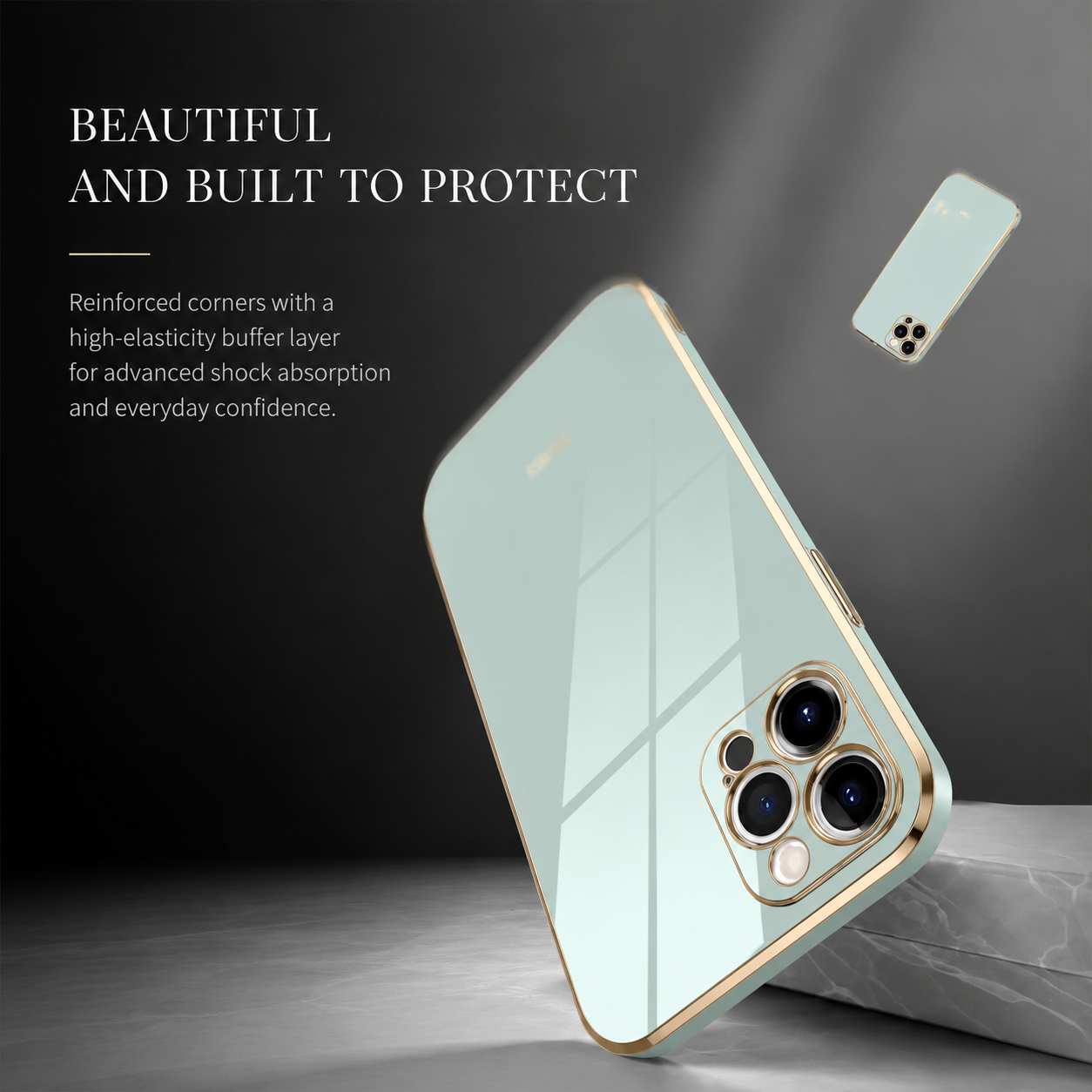 Premium iPhone Case MagSafe Compatible Matte Silicone Cover Plating Frame Shockproof Full Protection Slim Design