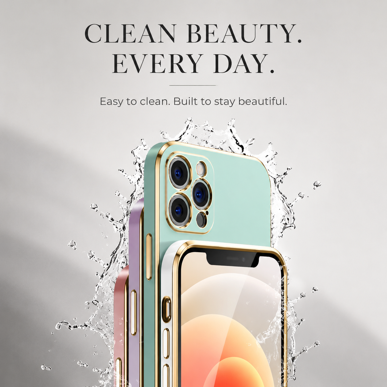 Premium iPhone Case MagSafe Compatible Matte Silicone Cover Plating Frame Shockproof Full Protection Slim Design