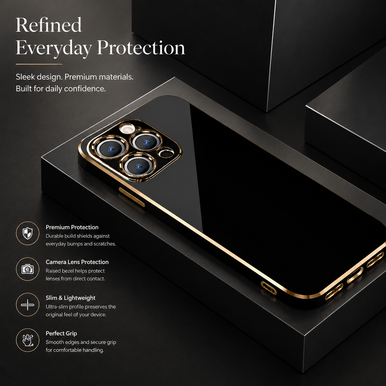 Premium iPhone Case MagSafe Compatible Matte Silicone Cover Plating Frame Shockproof Full Protection Slim Design