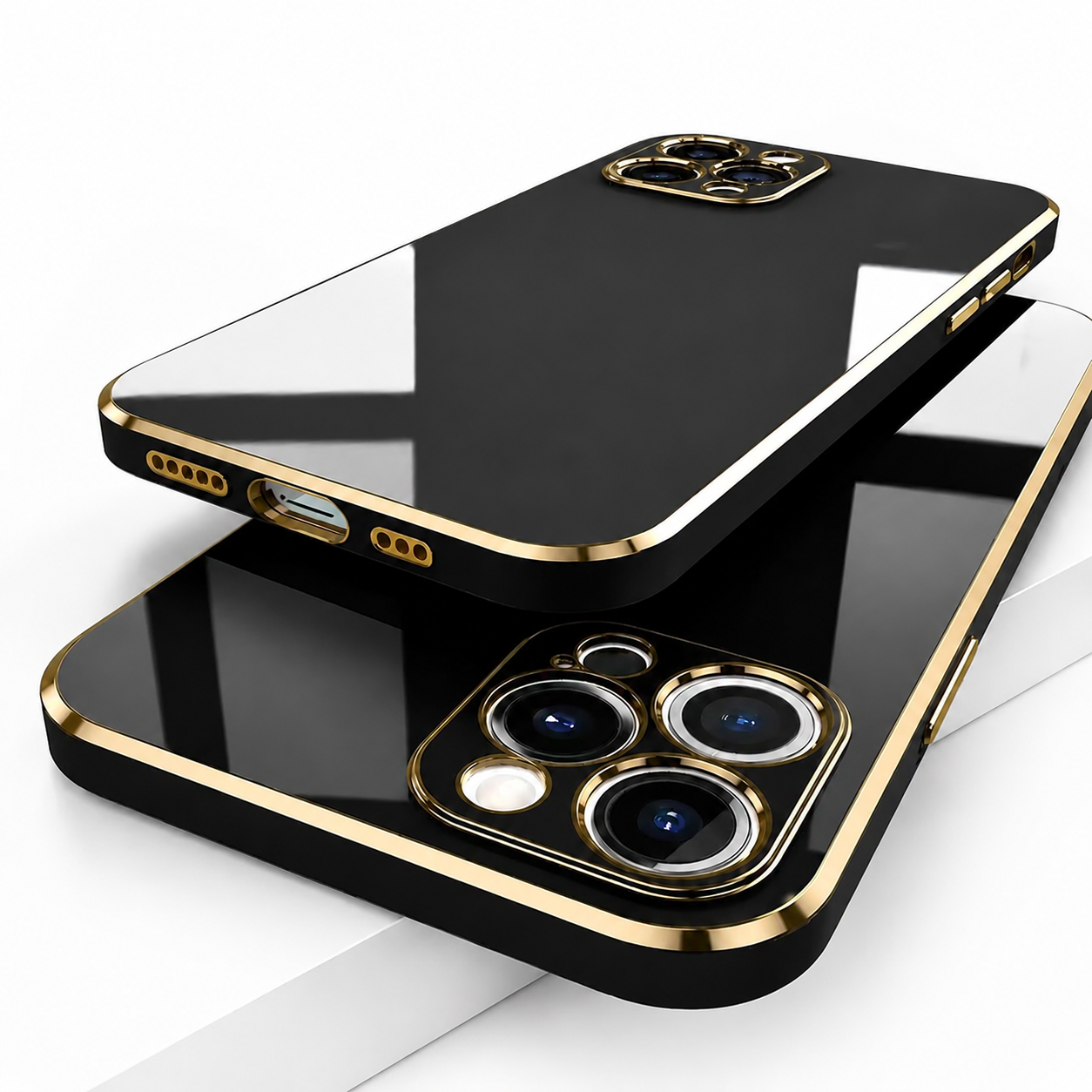 Premium iPhone Case MagSafe Compatible Matte Silicone Cover Plating Frame Shockproof Full Protection Slim Design