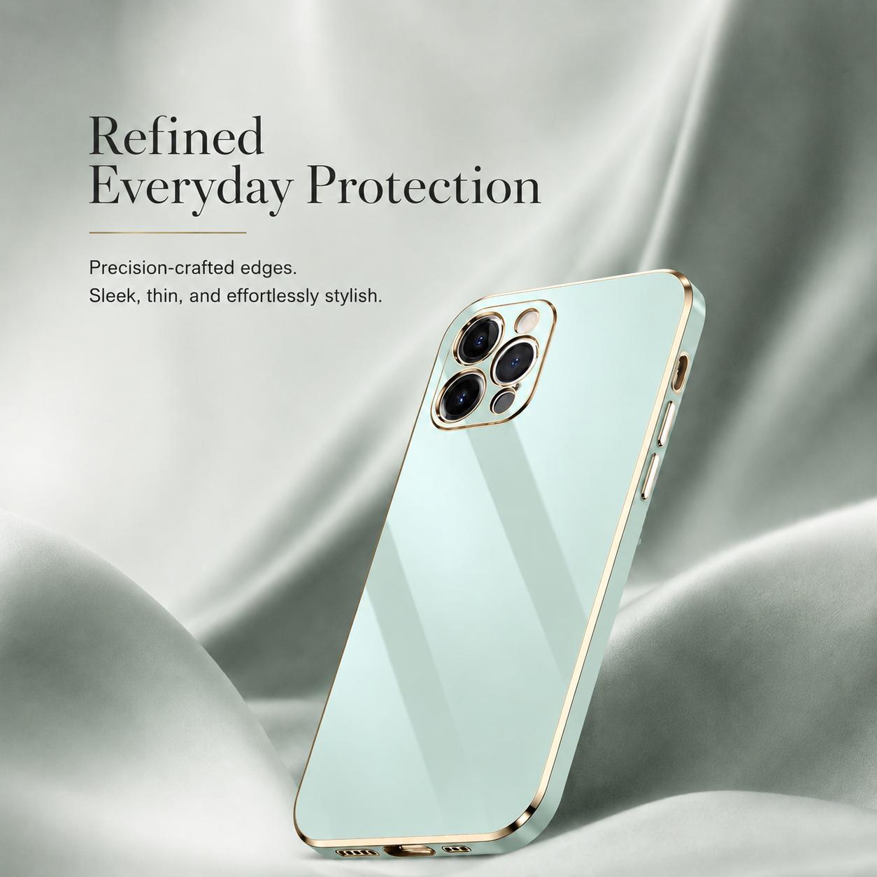 Premium iPhone Case MagSafe Compatible Matte Silicone Cover Plating Frame Shockproof Full Protection Slim Design