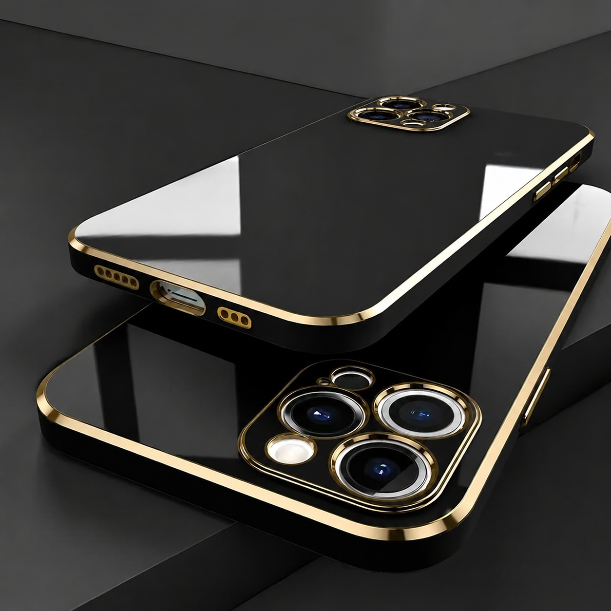 Premium iPhone Case MagSafe Compatible Matte Silicone Cover Plating Frame Shockproof Full Protection Slim Design