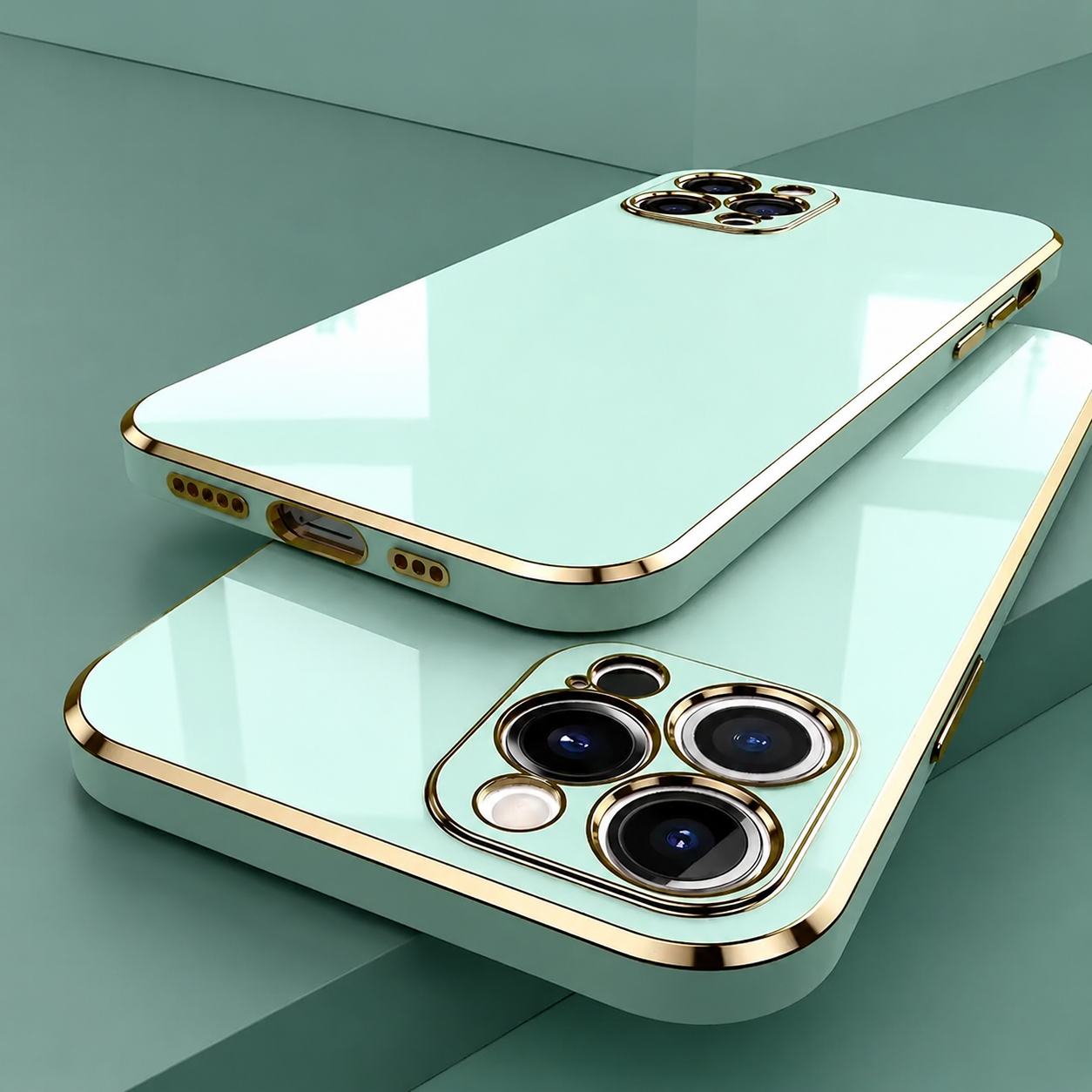 Premium iPhone Case MagSafe Compatible Matte Silicone Cover Plating Frame Shockproof Full Protection Slim Design