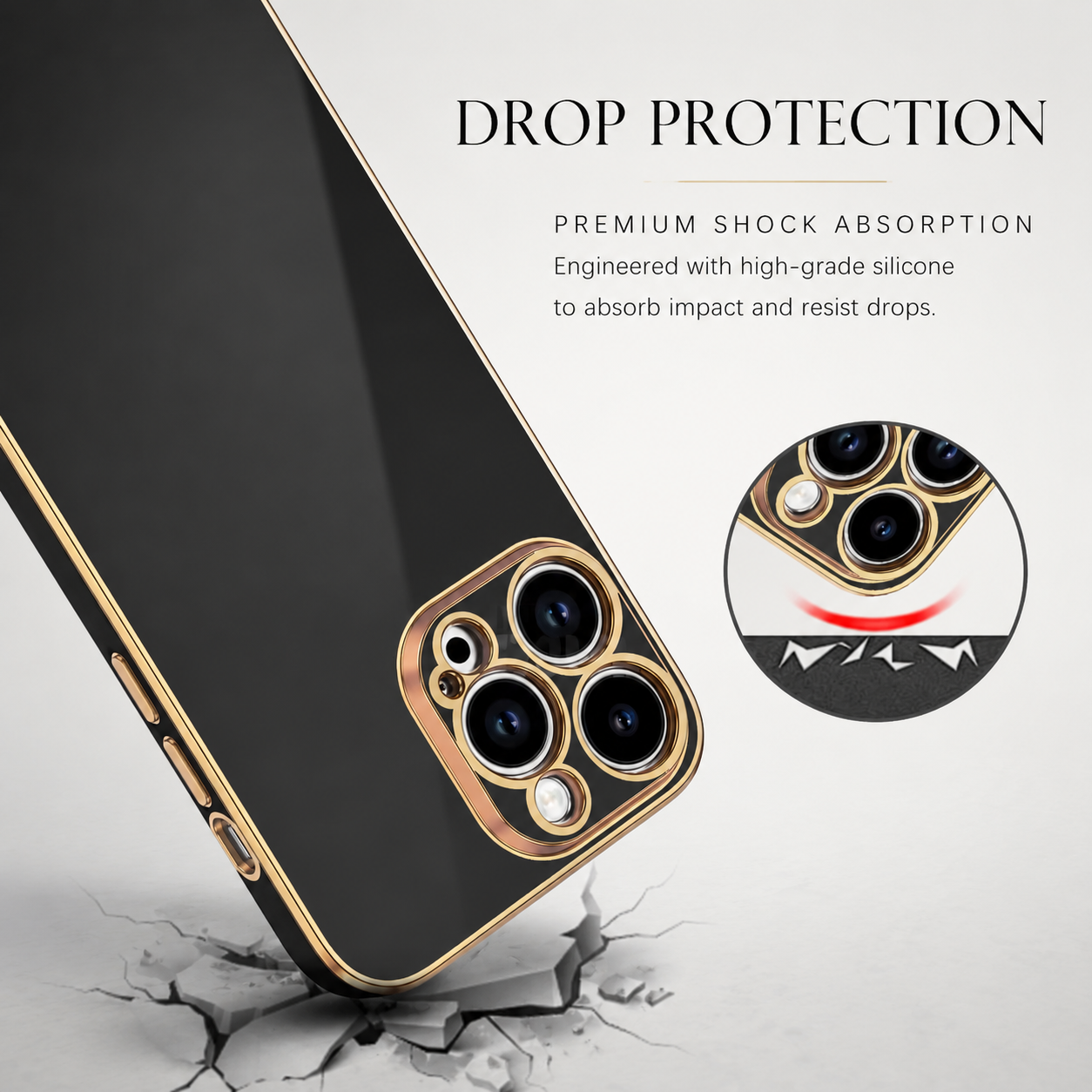 Premium iPhone Case MagSafe Compatible Matte Silicone Cover Plating Frame Shockproof Full Protection Slim Design
