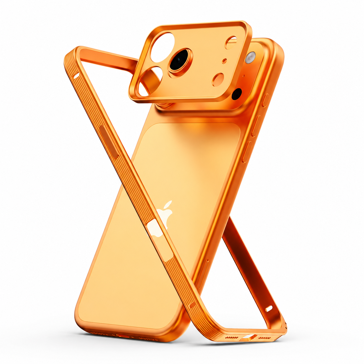 Premium iPhone Case MagSafe Compatible Metal Frame Cover Heat Dissipation Shockproof Camera Lens Protection Slim Structure