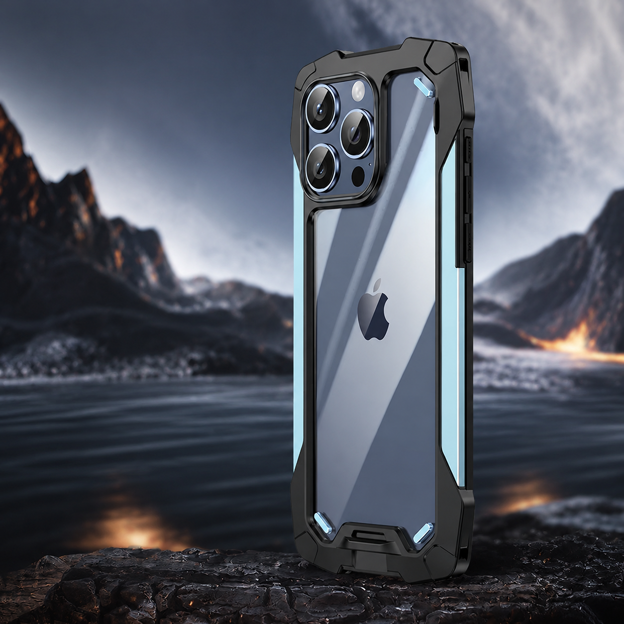 Premium iPhone Case MagSafe Compatible Military Armor Metal Frame Cover 360° Full Protection