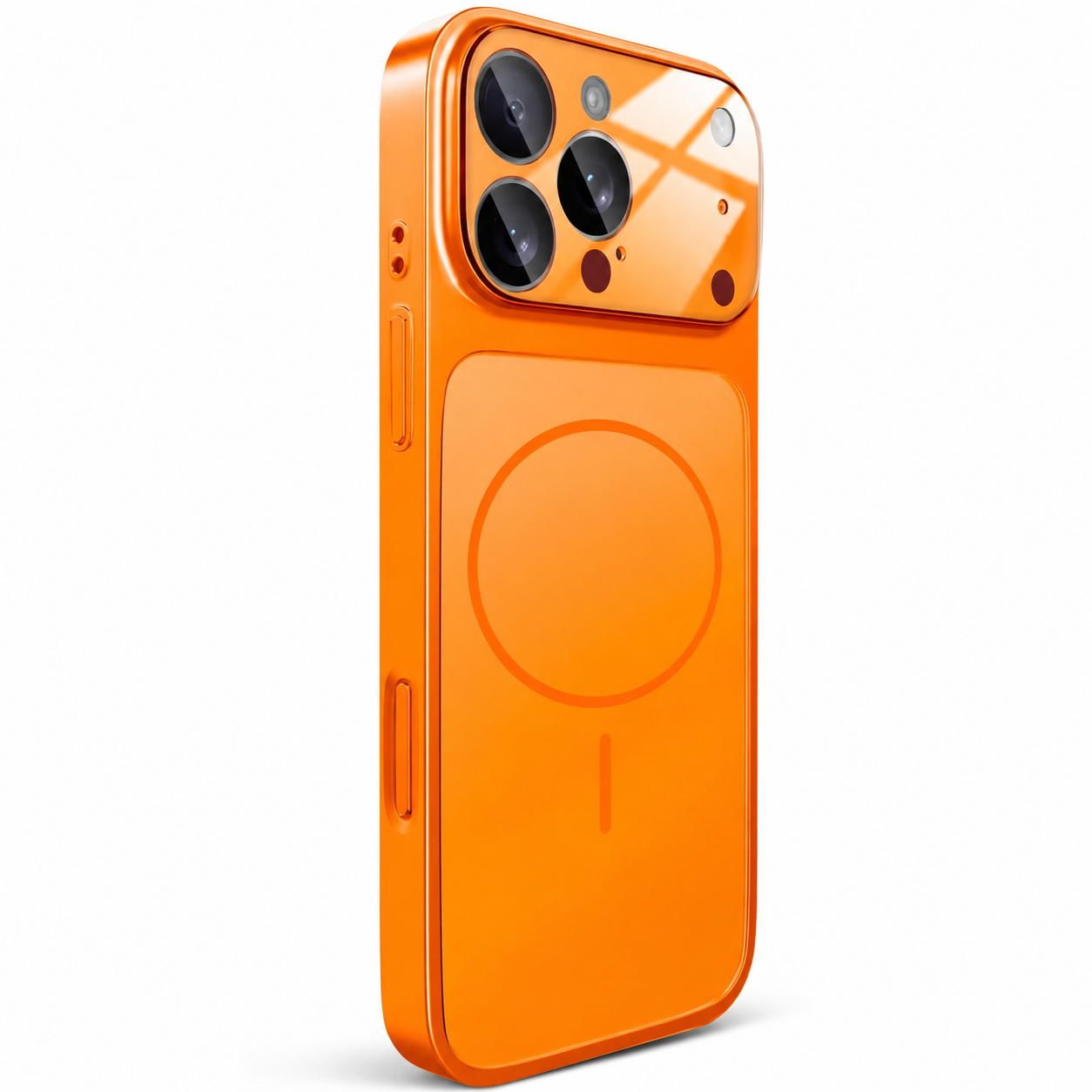 Premium iPhone Case MagSafe Compatible Nano Matte Glass Cover Magnetic Shockproof Armor Frame Camera Lens Protection