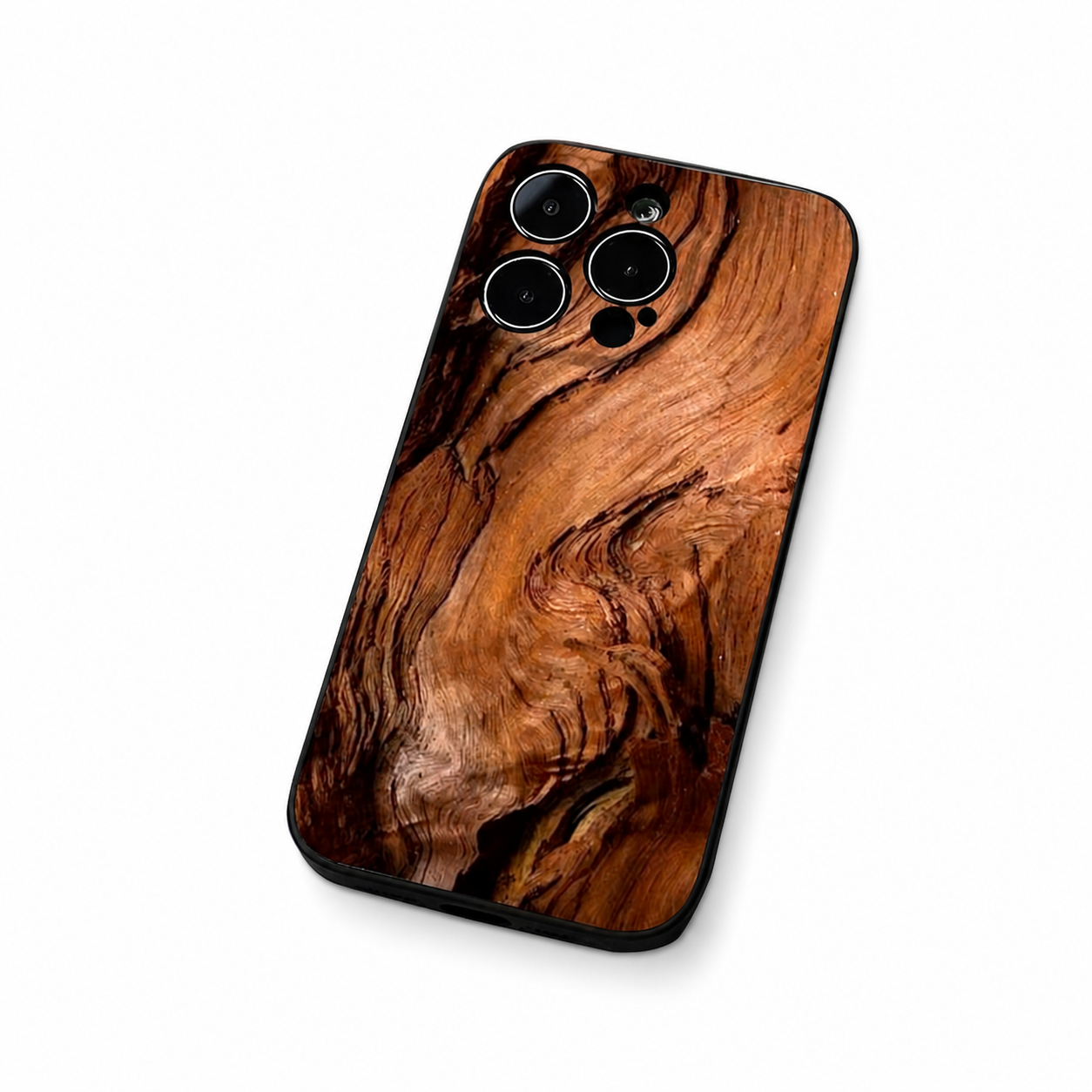 Premium iPhone Case MagSafe Compatible Natural Wood Cover Shockproof TPU Bumper Ultra Thin Protection