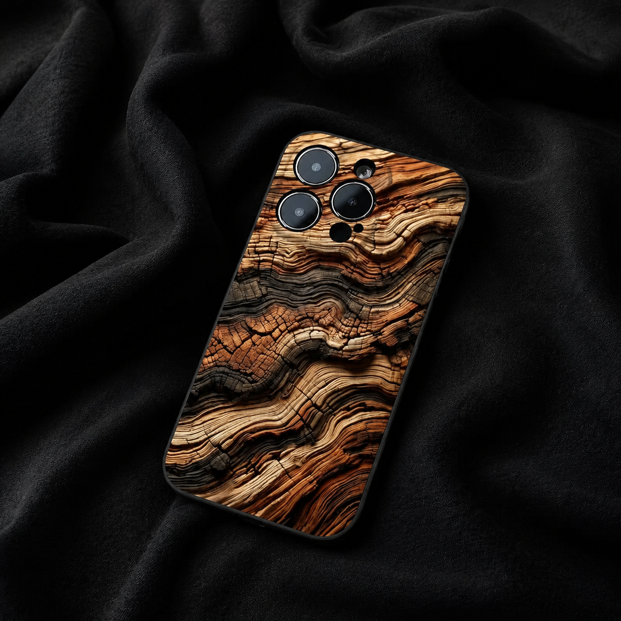 Premium iPhone Case MagSafe Compatible Natural Wood Cover Shockproof TPU Bumper Ultra Thin Protection
