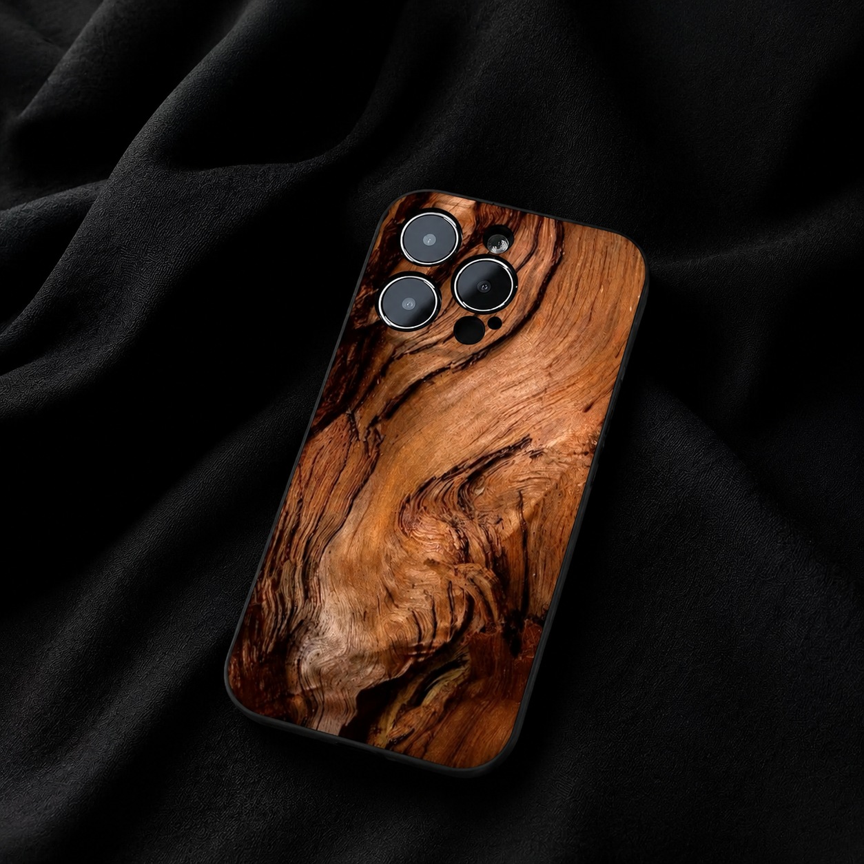 Premium iPhone Case MagSafe Compatible Natural Wood Cover Shockproof TPU Bumper Ultra Thin Protection