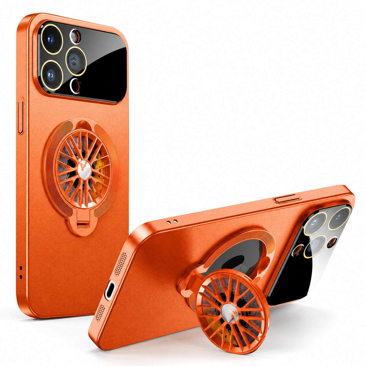 Premium iPhone Case MagSafe Compatible Rotating Ring Stand Cover Shockproof Slim Protection