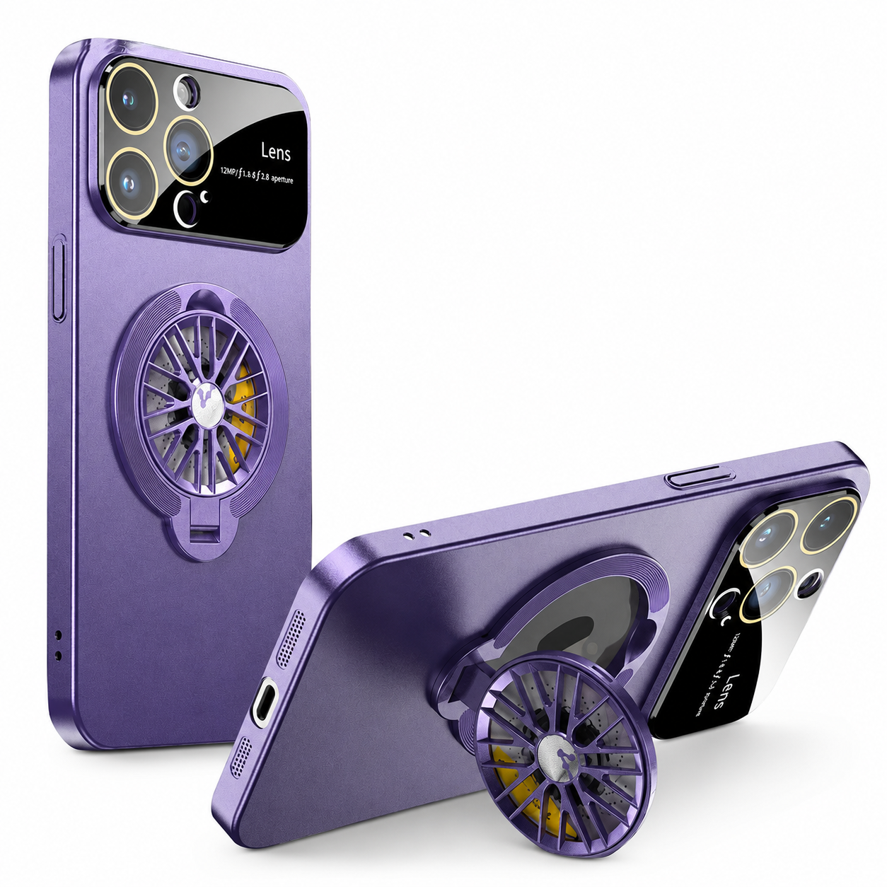 Premium iPhone Case MagSafe Compatible Rotating Ring Stand Cover Shockproof Slim Protection