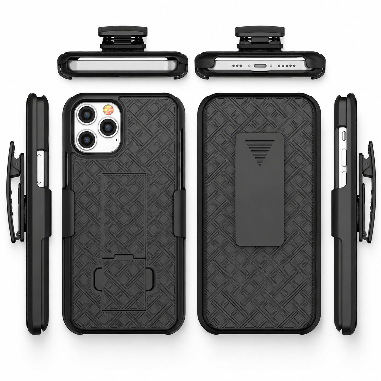 Premium iPhone Case MagSafe Compatible Rugged Armor Holster Cover Kickstand Protection