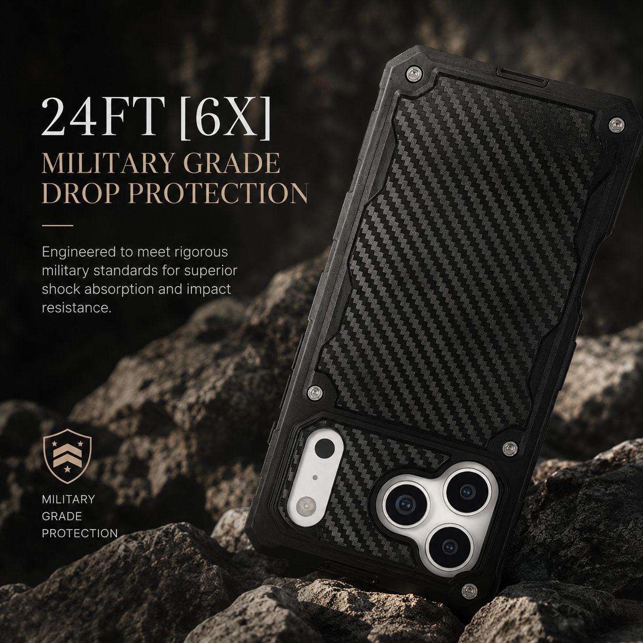 Premium iPhone Case MagSafe Compatible Rugged Protective Cover Heavy Duty Shockproof Anti Slip Military Grade Protection