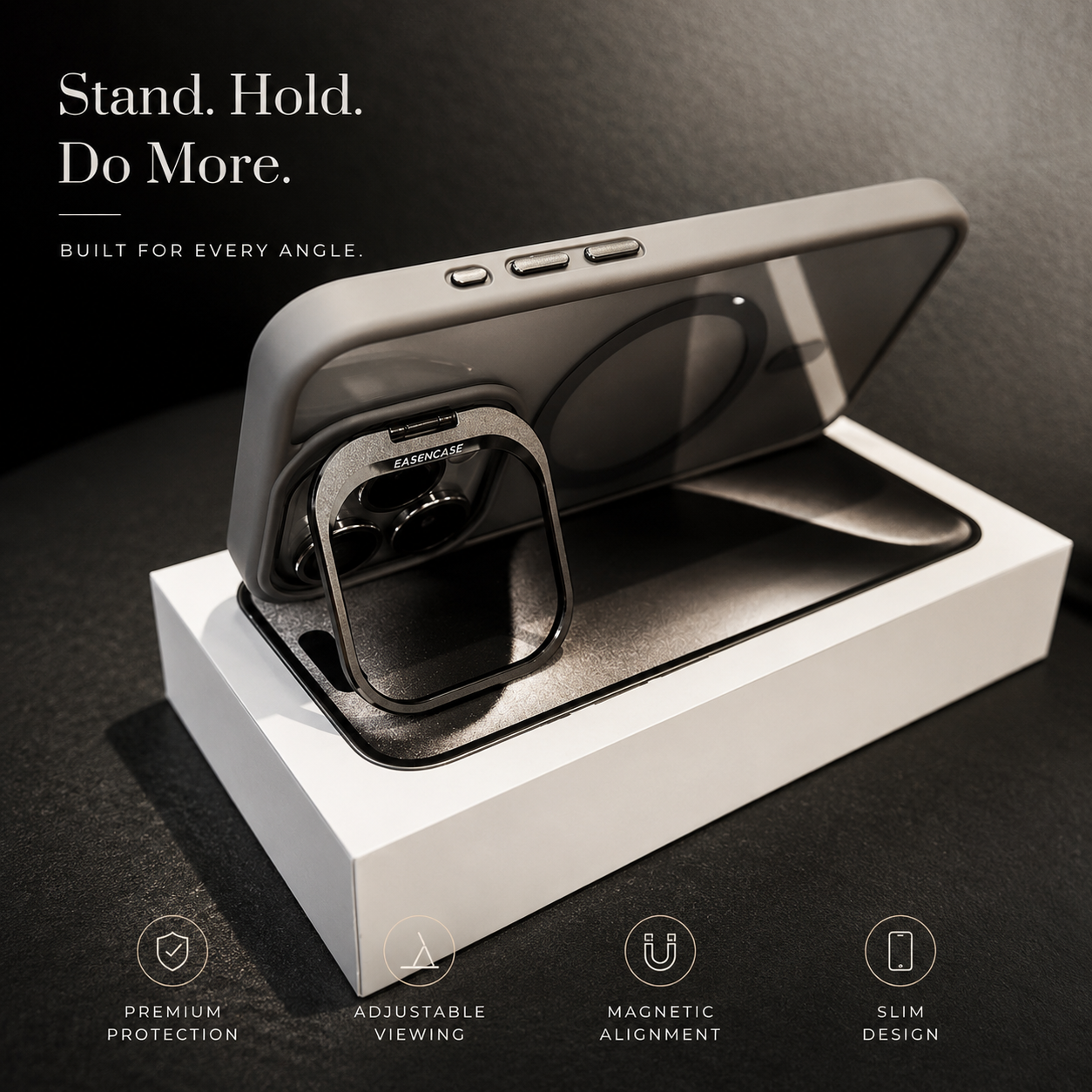 Premium iPhone Case MagSafe Compatible Shockproof Bumper Cover Full Body Protection Camera Lens Guard Slim Design