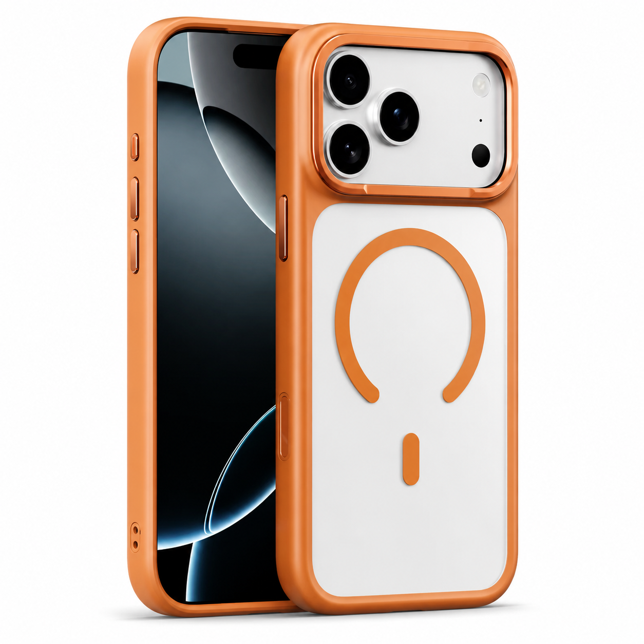 Premium iPhone Case MagSafe Compatible Shockproof Protective Cover Matte Anti Fingerprint TPU PC Camera Button Full Coverage