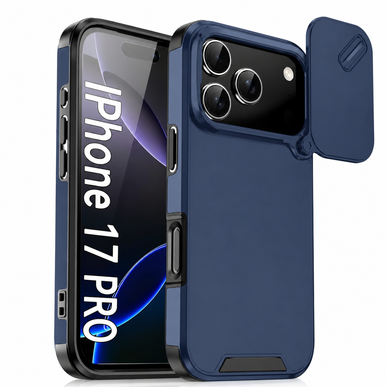 Premium iPhone Case MagSafe Compatible Slide Camera Cover Shockproof Anti Collision Protection