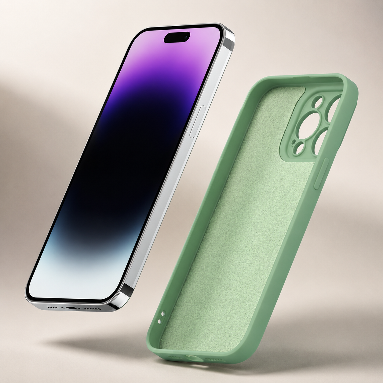 Premium iPhone Case MagSafe Compatible Square Liquid Silicone Cover Shockproof Slim Protection