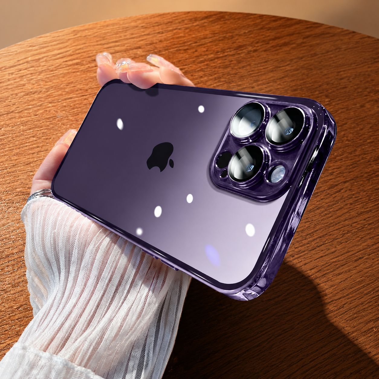 Premium iPhone Case MagSafe Compatible Transparent Glitter Silicone Cover Shockproof Protection