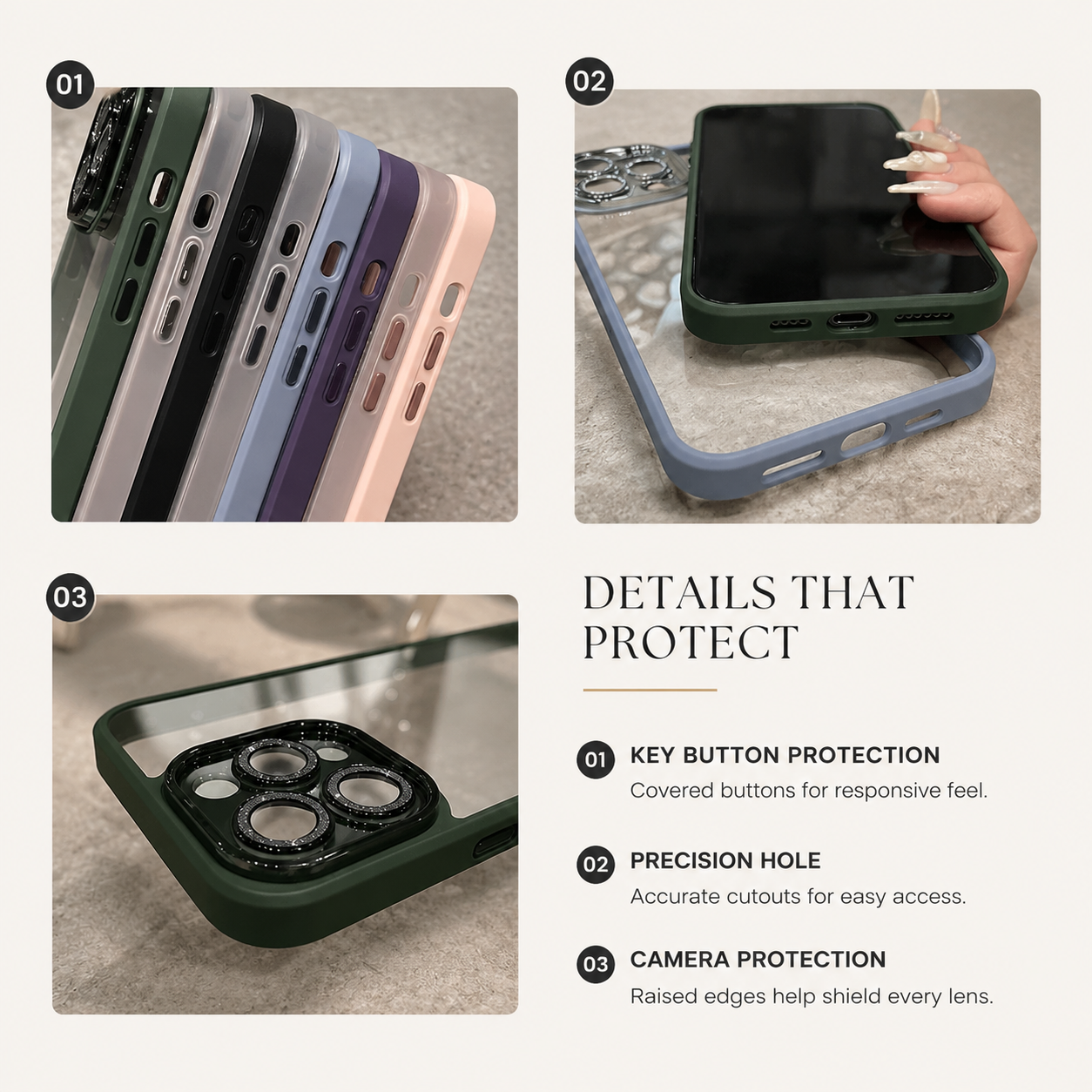 Premium iPhone Case MagSafe Compatible Transparent Glitter Silicone Cover Shockproof Protection