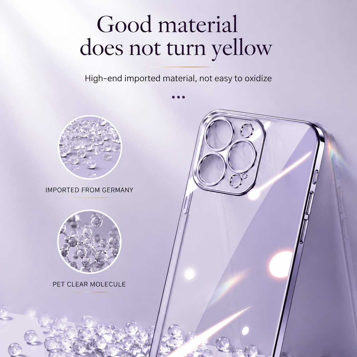 Premium iPhone Case MagSafe Compatible Transparent Glitter Silicone Cover Shockproof Protection