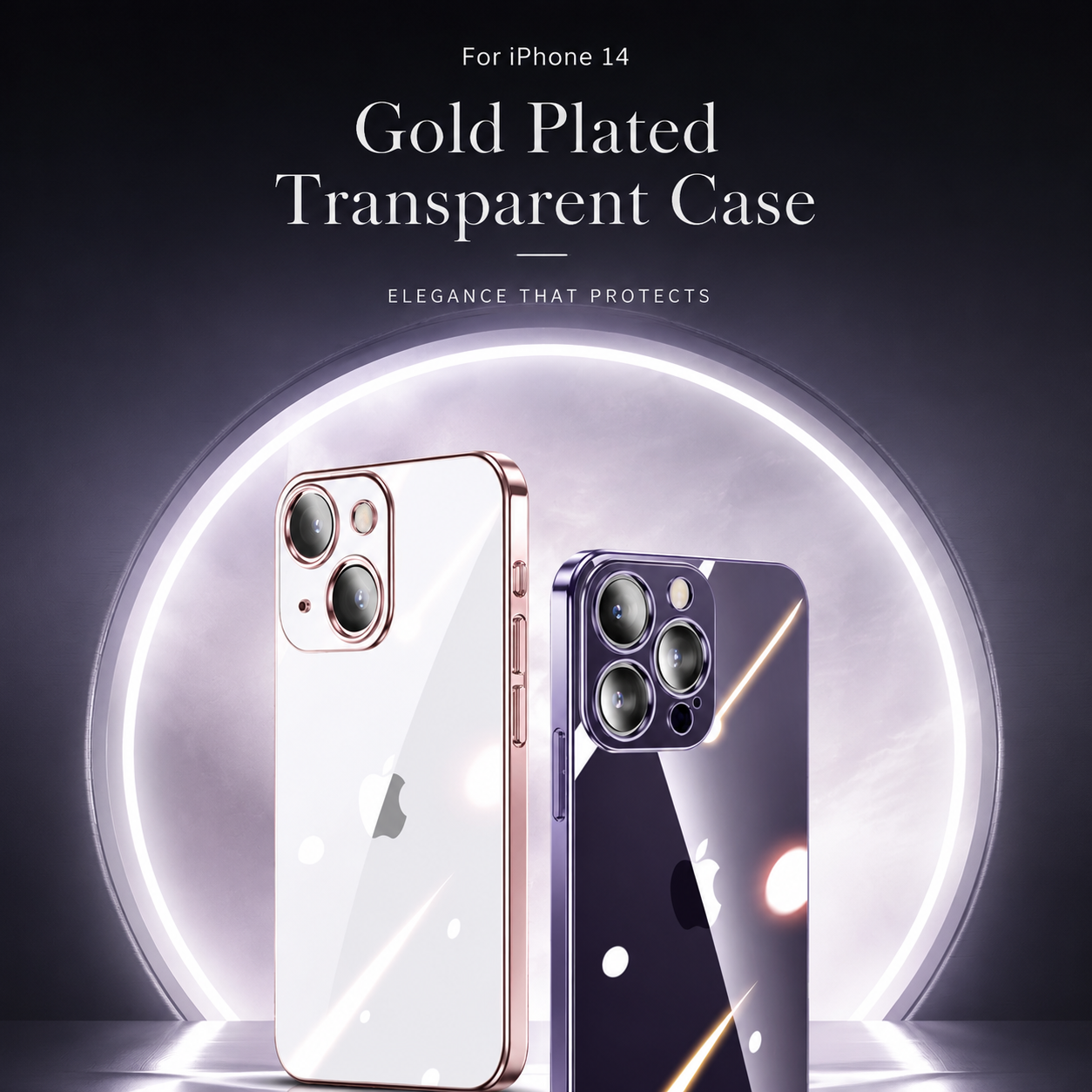 Premium iPhone Case MagSafe Compatible Transparent Glitter Silicone Cover Shockproof Protection