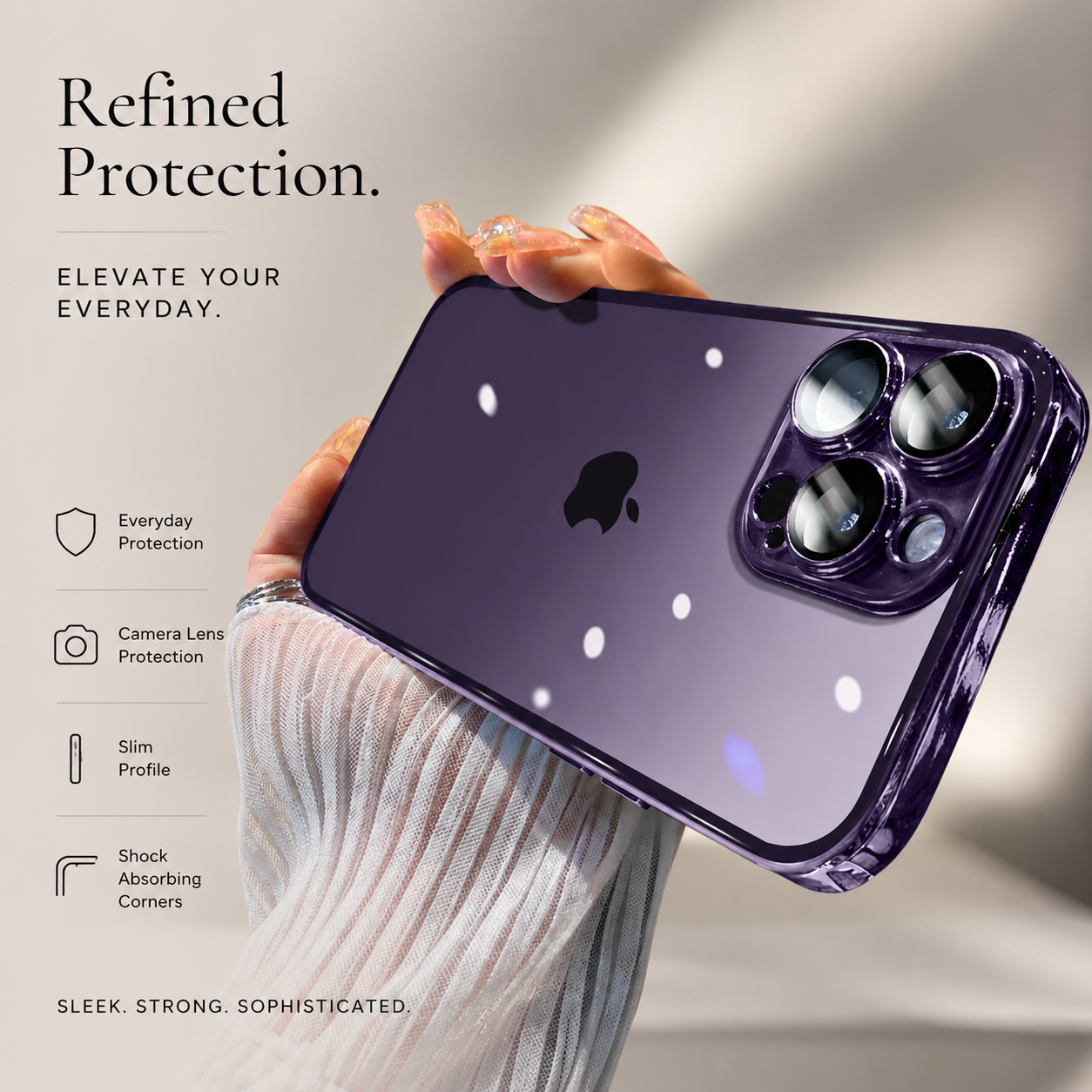 Premium iPhone Case MagSafe Compatible Transparent Glitter Silicone Cover Shockproof Protection