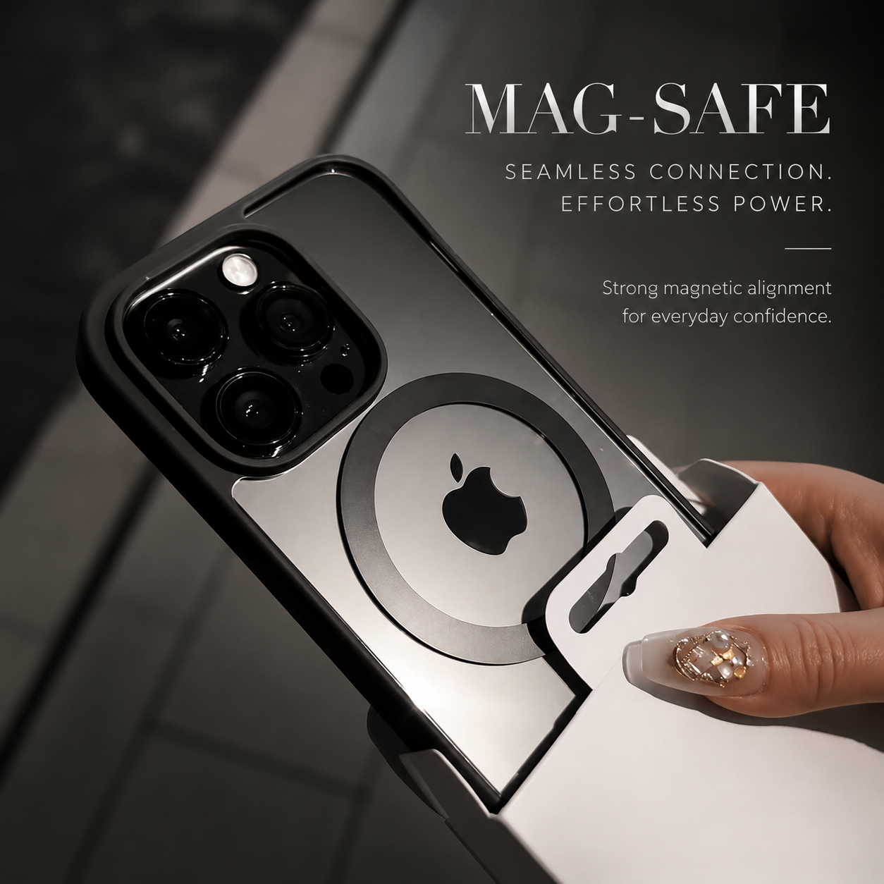 Premium iPhone Case MagSafe Compatible Transparent Hybrid Cover Clear HD Shockproof Protection