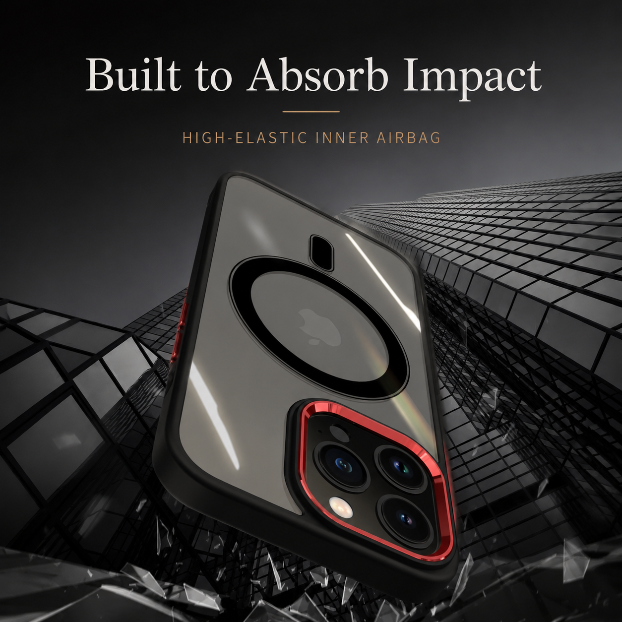 Premium iPhone Case MagSafe Compatible Transparent Hybrid Cover Clear HD Shockproof Protection