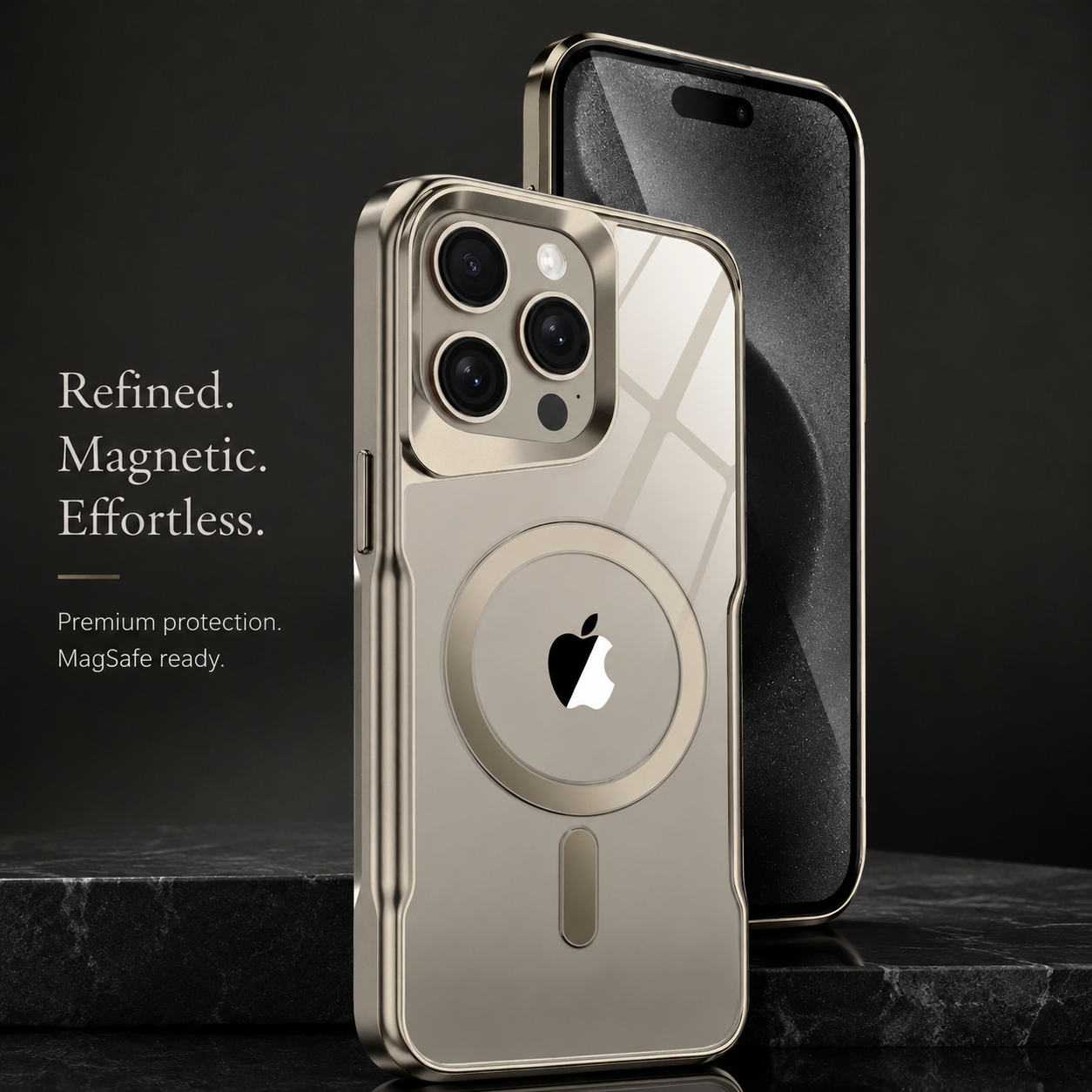 Premium iPhone Case MagSafe Compatible Transparent Hybrid Cover Clear HD Shockproof Protection