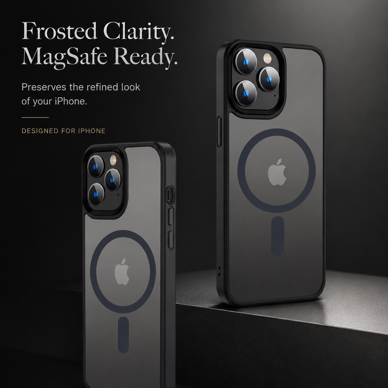 Premium iPhone Case MagSafe Compatible Transparent Hybrid Cover Clear HD Shockproof Protection